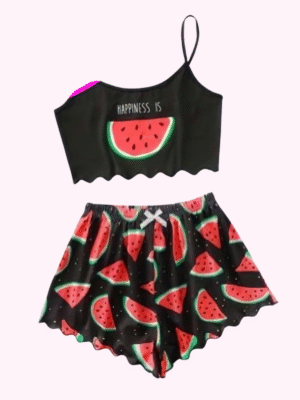 watermelon pijamas 2 pieces