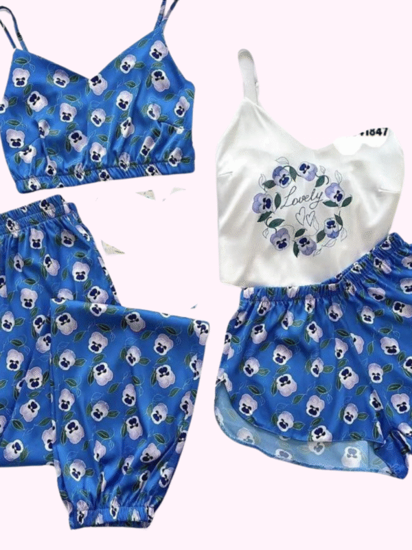 Blooming Blue Pajamas